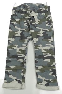 Šedo-khaki army tepláky C&A