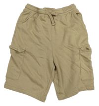 Béžové teplákové kraťasy s kapsami Primark