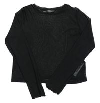 Čierne tylové crop tričko zn. Primark