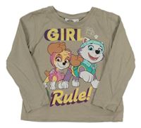 Béžovošedé triko - Tlapková patrola Nickelodeon