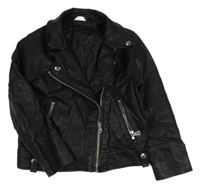 Čierna koženková bunda Matalan