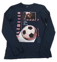 Tmavomodré triko s míčem M&S