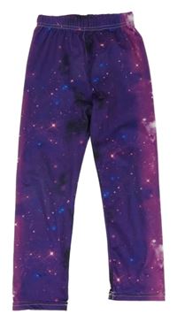 Fialovo-modré galaxy legíny