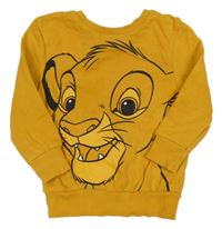 Horčicová mikina so Simbou George