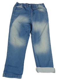 Svetlomodré teplákové rifle zebralino