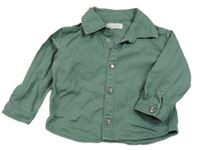 Khaki rifľová košeľová bunda Primark