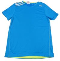 Modré sportovní funkční tričko Adidas