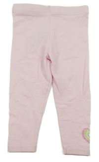 Svetloružové legíny so srdiečkom Primark