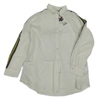 Nové - Bílá halenka s proužky Black Couture 