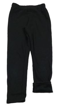 Čierne zateplené legíny Tex