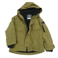 Khaki šušťáková jarná bunda s kapucňou George