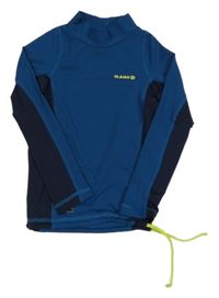 Petrolejovo-tmavomodré UV tričko Olaian