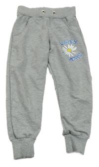 Sivé tepláky s květem Zara