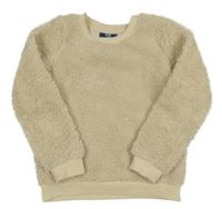 Béžová huňatá mikina Blue