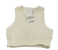 Nové - Smotanová pletená vesta Zara