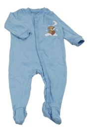 Svetlomodrý overal so zvieratkami Lupilu