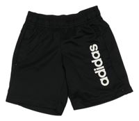 Černé sportovní kraťasy s logem Adidas