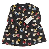 Černošedé puntíkaté teplákové šaty s Minnie Disney