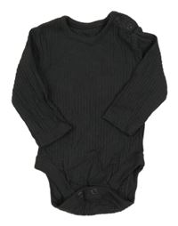 Tmavošedé žebrované body George