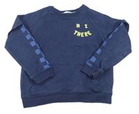 Tmavomodrá mikina s nápisom M&S