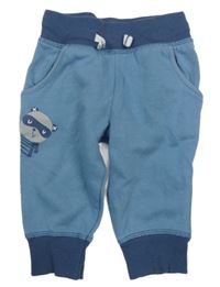 Modro-tmavomodré tepláky s mývalem impidimpi