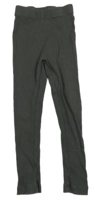 Tmavosivé rebrované legíny George