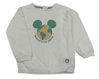 Biela mikina s Mickey Disney
