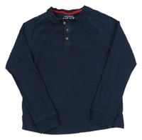 Tmavomodré melírované triko Next