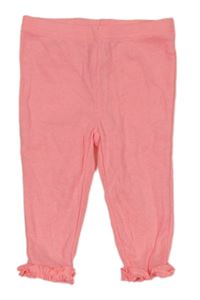 Neónově korálové melírované tepláky s kanýrky carter's