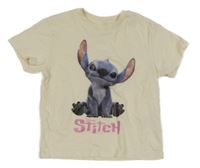 Smetanové tričko se Stitchem H&M