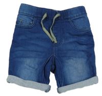 Modré teplákové rifľové kraťasy Kids