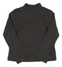 Tmavošedo-zlatý bodkovaná ý rolák H&M