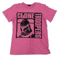 Tmavoružové tričko so Star Wars H&M