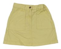 Světleokrová rifľová sukňa H&M