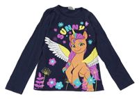 Tmavomodré tričko s pony