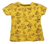 Horčicové tričko Levíý Kráľ Disney