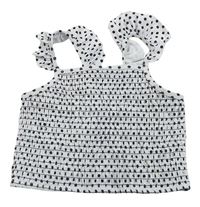 Biely bodkovaná ý plavkový top Matalan