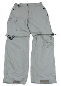 Světlešedé outdoorové kalhoty s odepínacími nohavicemi Kilimanjaro