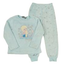 Světlemodré chlupaté pyžamo s Elsou Primark