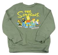 Khaki mikina s Bartem a přáteli - Simpsonovi Primark