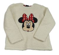Krémová huňatá mikina s Minnie Primark