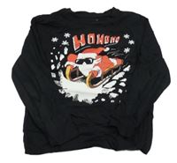 Čierne tričko so Santou Primark