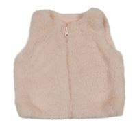 Ružová kožušinová podšitá vesta Peacocks