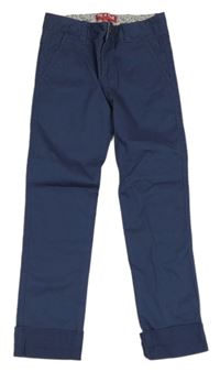 Tmavomodré plátěné kalhoty Charles Vögele