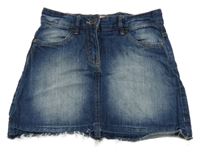 Modrá rifľová sukňa Alive