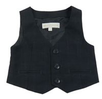 Čierna kockovaná slávnostná vesta Rocha John Rocha