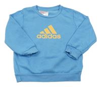 Modrá mikina s logom Adidas