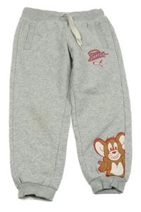 Šedé melírované tepláky s Jerrym Puma