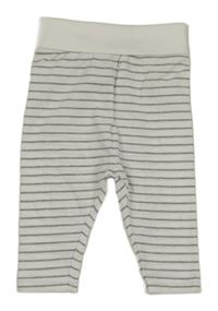 Bielo-sivé pruhované ľahké tepláky Dopodopo