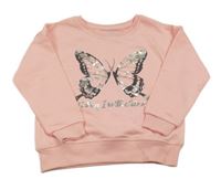 Ružová mikina s motýlom Primark